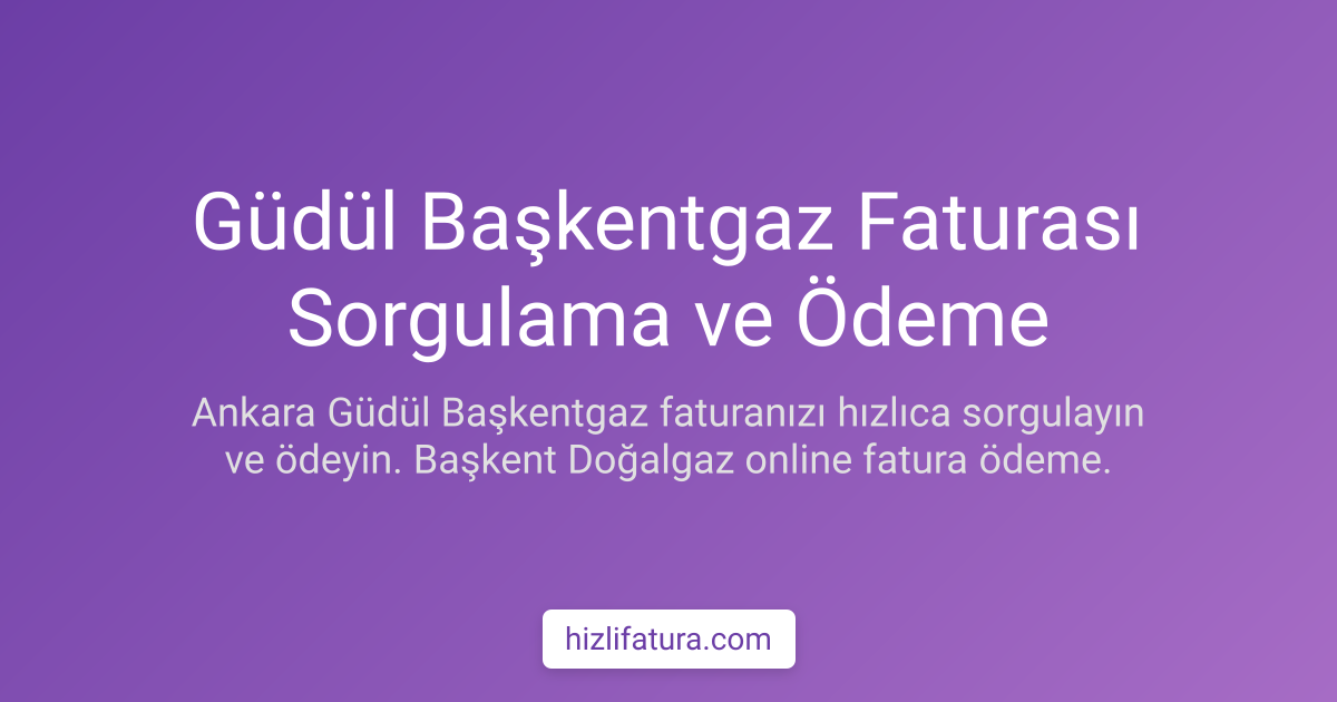 Güdül Doğalgaz Faturası Ödeme - Ankara Yöntemleri
