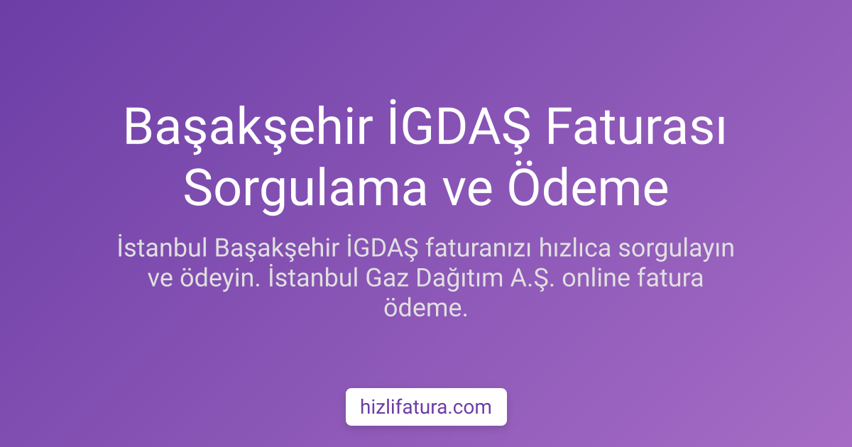Başakşehir Doğalgaz Faturası Ödeme - İstanbul Yöntemleri