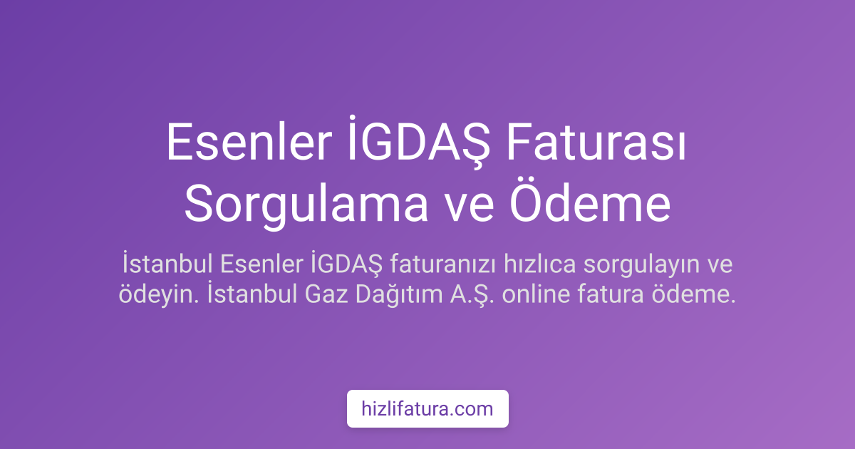 Esenler Doğalgaz Faturası Ödeme - İstanbul Yöntemleri