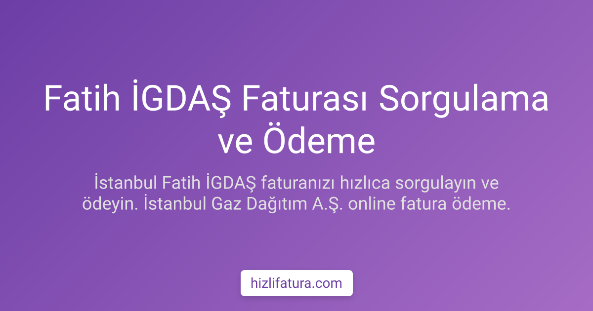Fatih Doğalgaz Faturası Ödeme - İstanbul Yöntemleri