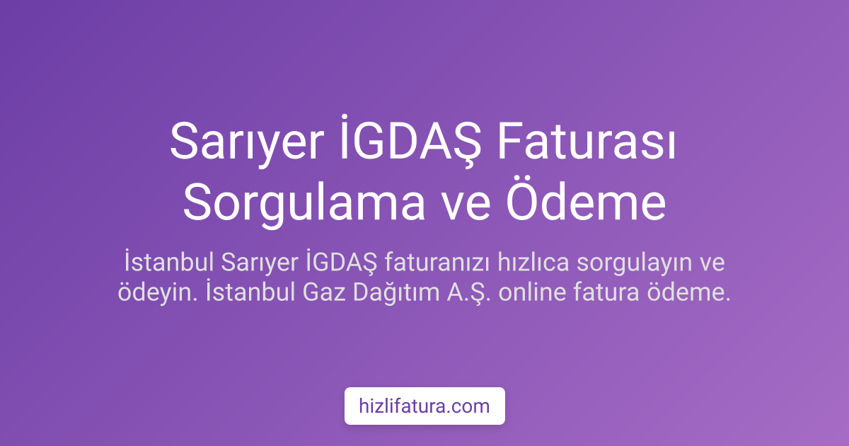 Sarıyer Doğalgaz Faturası Ödeme - İstanbul Yöntemleri