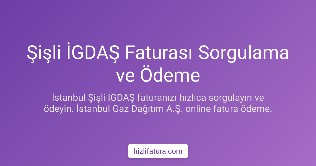 Şişli Doğalgaz Faturası Ödeme - İstanbul Yöntemleri