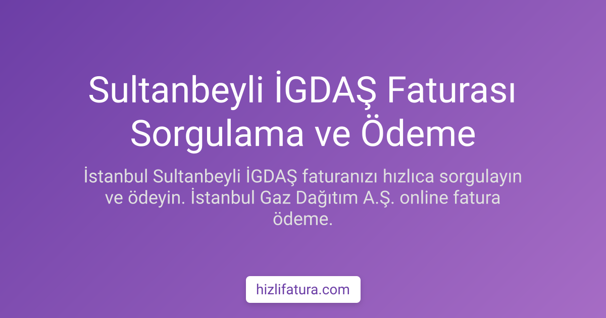 Sultanbeyli Doğalgaz Faturası Ödeme - İstanbul Yöntemleri