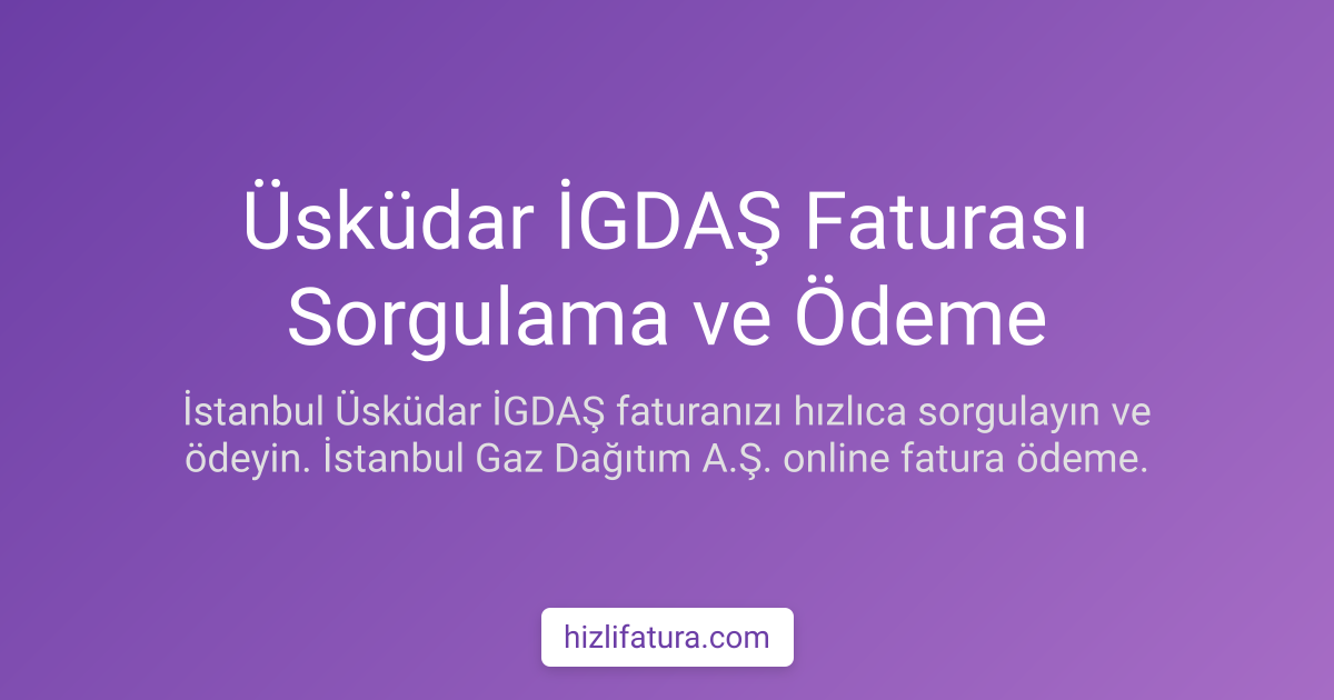 Üsküdar Doğalgaz Faturası Ödeme - İstanbul Yöntemleri