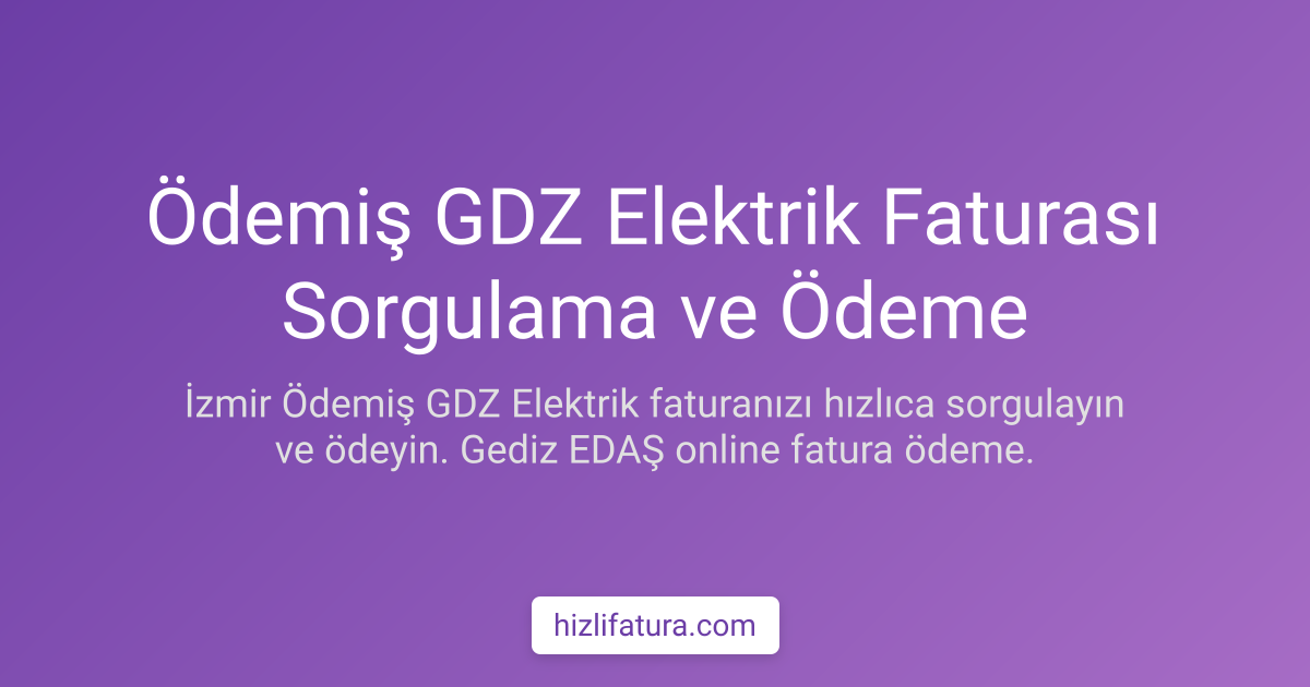 Ödemiş Elektrik Faturası Ödeme - İzmir Yöntemleri